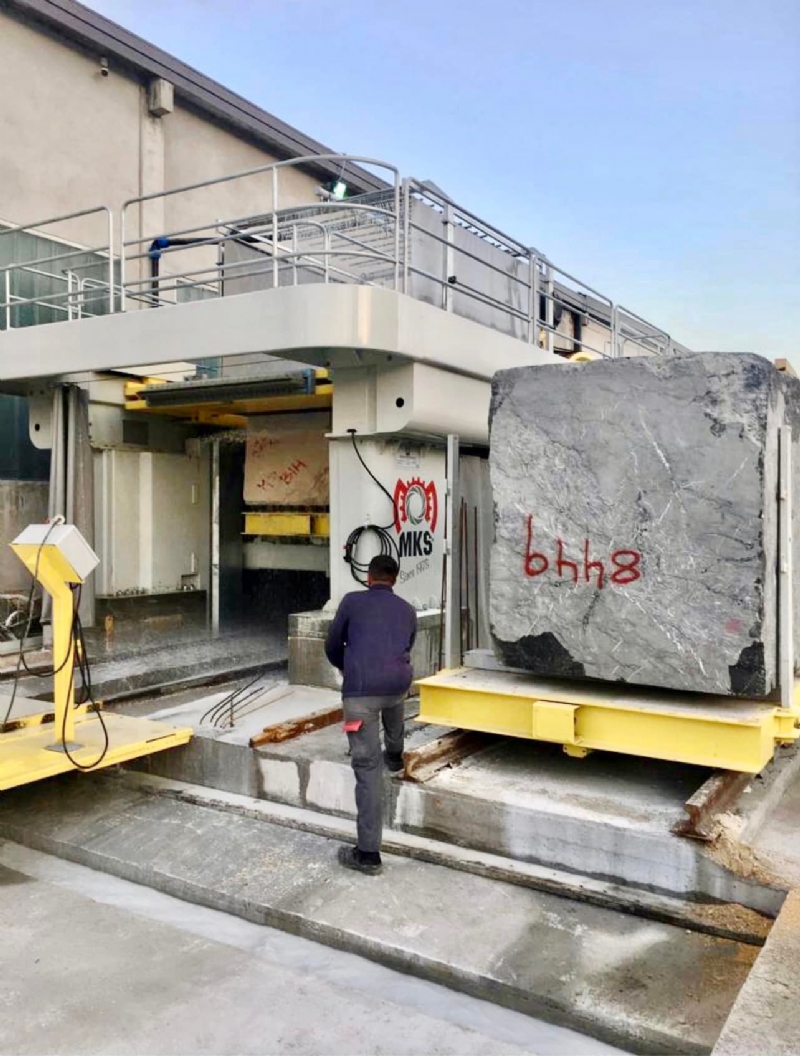 MKS 80 Blades Gang saw Machine for Marble, Bosnia and Herzegovina