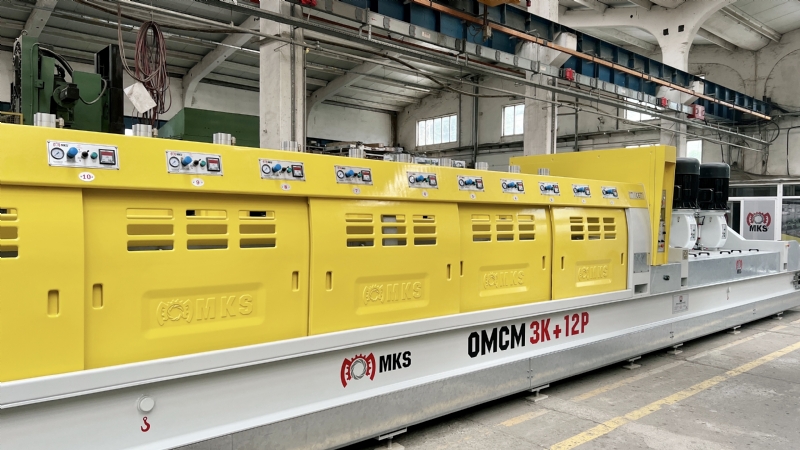 OMCM 3K + 12P / 100cm Mermer Fayans Strip Kalibre ve Silim Makinesi, Portekiz