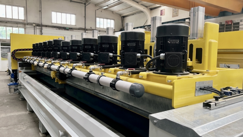 OMCM 3K + 12P / 100cm Mermer Fayans Strip Kalibre ve Silim Makinesi, Portekiz