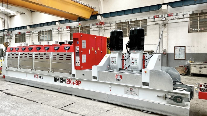 OMCM 2K + 8P / 40cm Terrazzo Strips/Tiles Calibrating and Polishing Machine, Jordan