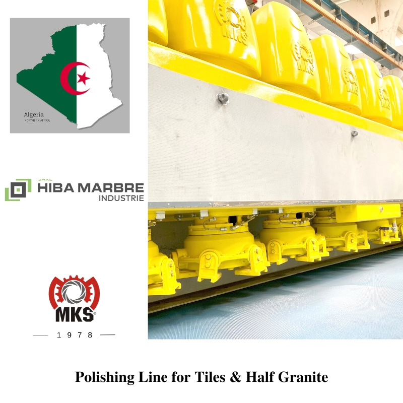 Granite Slabs Polishing Line Machine 