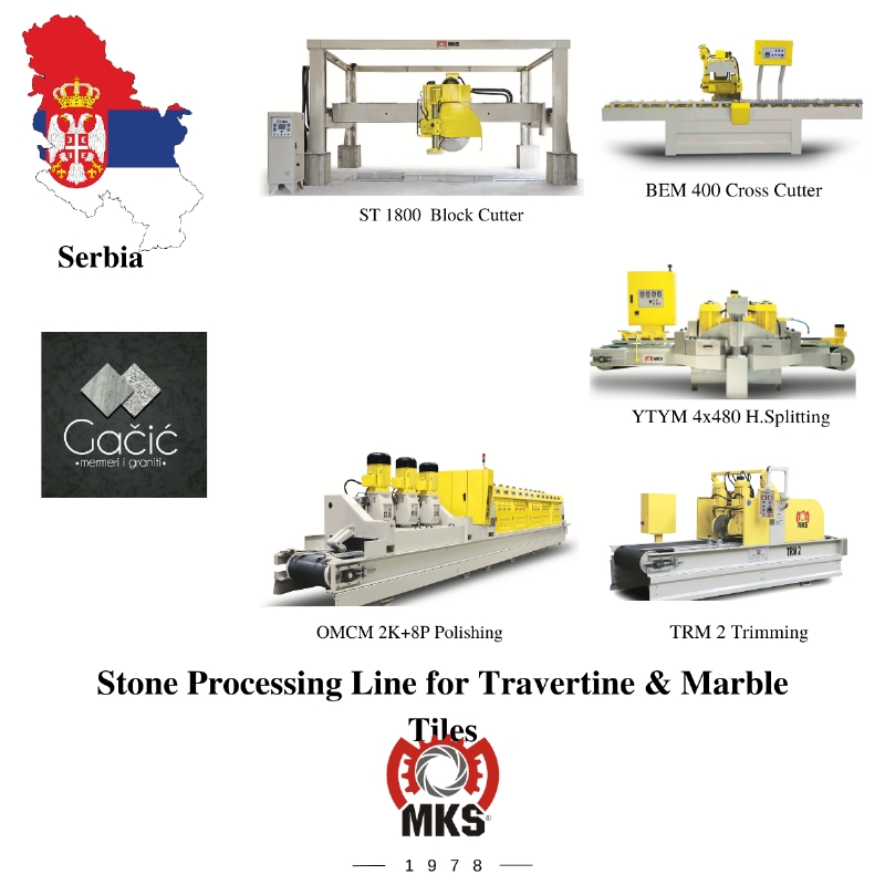 Marble & Travertine Processing Factory for Tiles