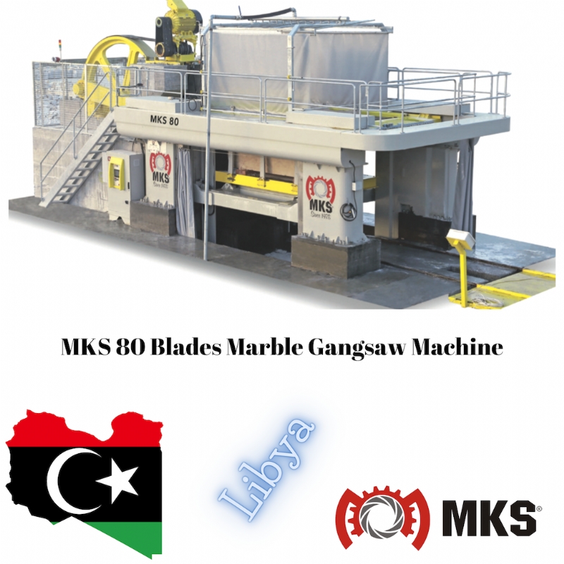 Diamond Multi-blade Gang Saw (Gangsaw - 80 Blades) Machine for Marble 