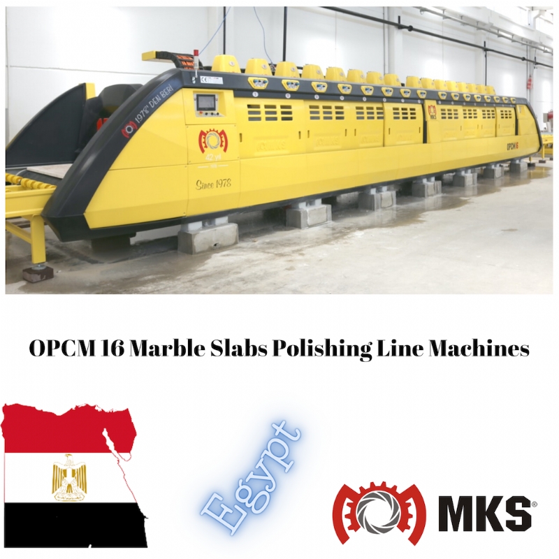 Polishing Line for Marble Slabs, Slab Polishing Line, Slab Polishing Machine for Marble I MKS