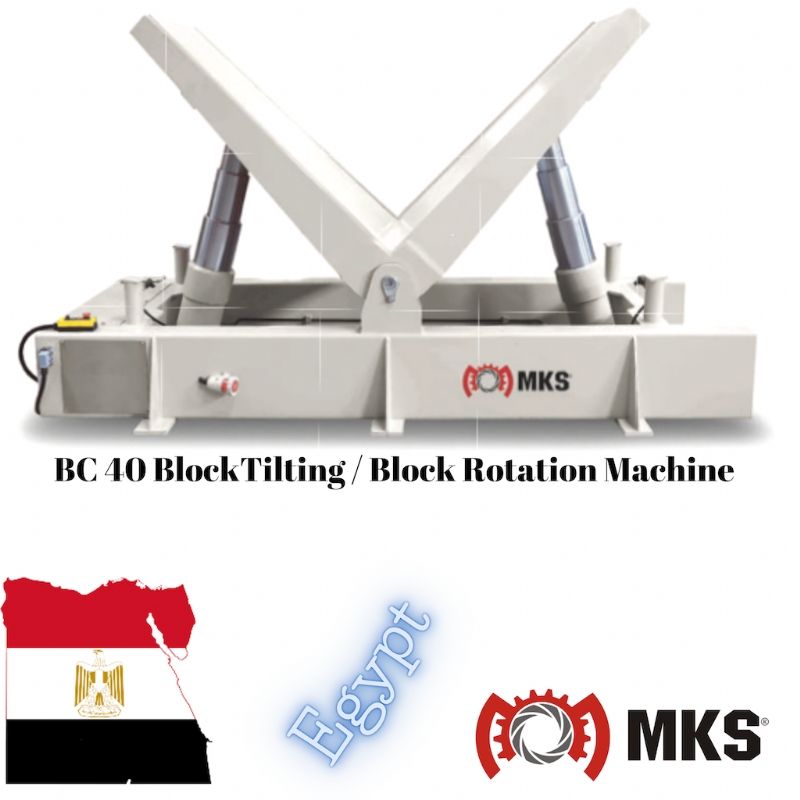 Block Tilting, Block Rotation, Block Turning, Block Tilter  for Granite and Marble Blocks I MKS