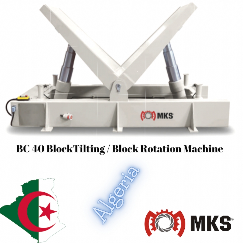 Block Tilting, Block Rotation, Block Turning, Block Tilter  for Granite and Marble Blocks I MKS 