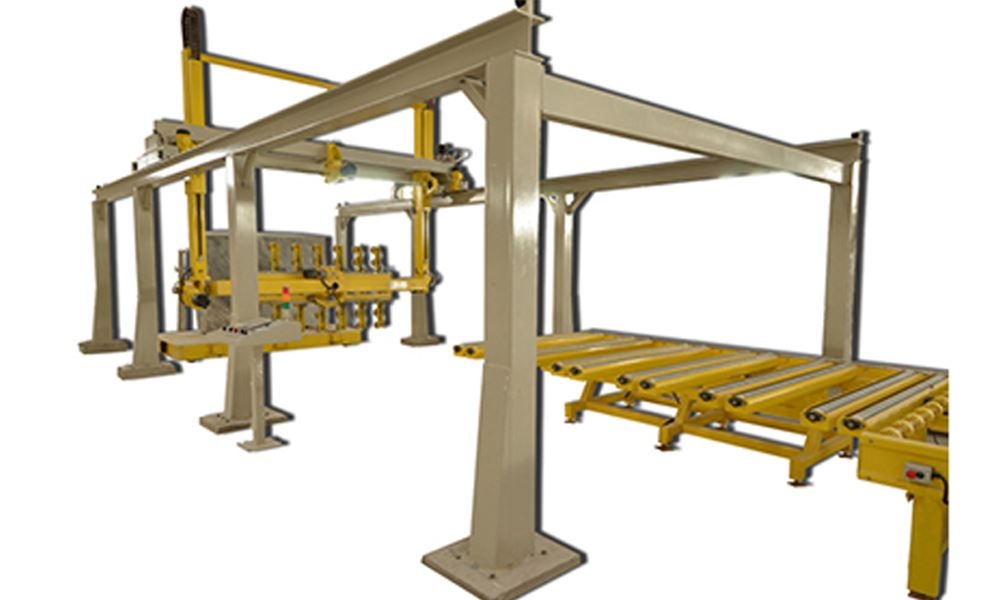 ROBOT AUTOMATIQUE DE RANGEMENT DE PLAQUES AVEC PONT AXES 3-4-5