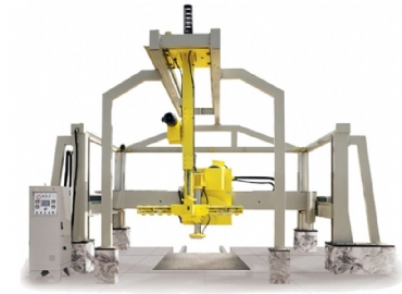 ST ROB - ортогональный станок с вакуумным автоматическим разгручиком для резки мраморных блоков